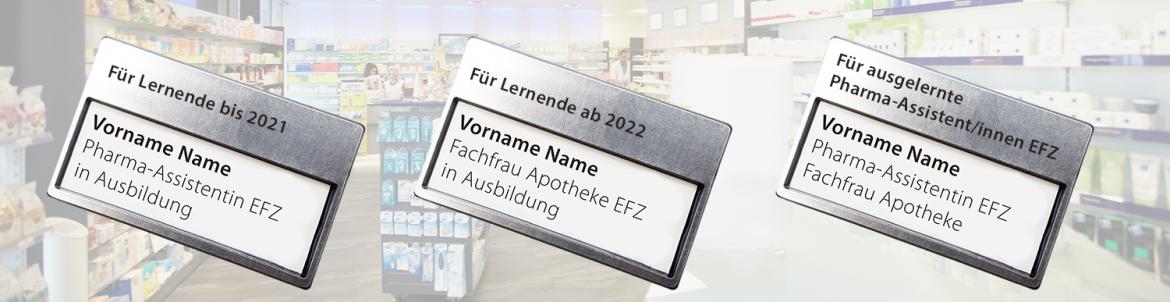 Bild zu Namensschilder Fachpersonen Apotheke