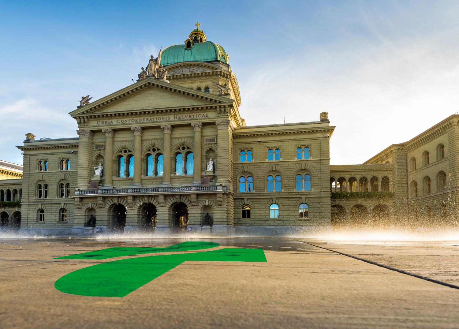 Bundeshaus mit Apothekenkreuz